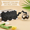 10 Yard Metallic Polyester Wavy Fringe Trim Ribbon SRIB-GF0001-38J-6