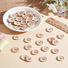 Flat Round Wood Buttons DIY-LP0001-14B-3