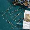 50Pcs Rack Plating Brass Chain Bracelet Making KK-ME0003-56-3