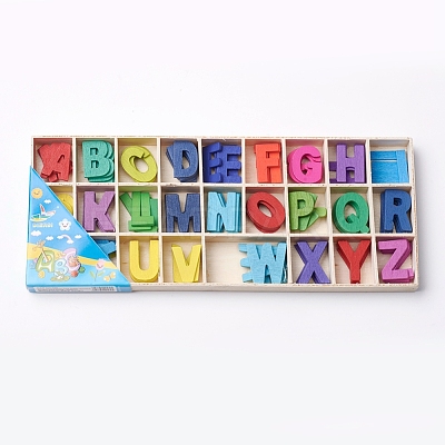 Wooden Craft Letters Set AJEW-WH0021-82A-1