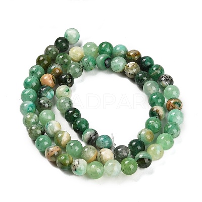 Natural Green Line Jasper Beads Strands X-G-B128-A03-02-1