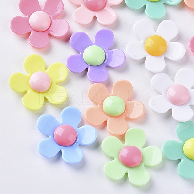 Opaque Acrylic Beads SACR-N007-D-02-1