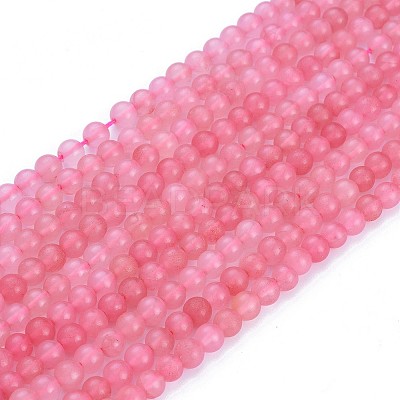 Natural Rose Quartz Beads Strands G-F591-04-6mm-1
