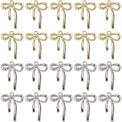 40Pcs 2 Colors Alloy Pendants FIND-SC0011-55-1