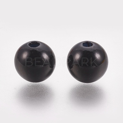 ABS Plastic Imitation Pearl Beads KY-G009-8mm-01-1