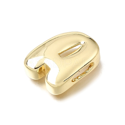 Brass Slide Charms KK-E802-33G-A-1