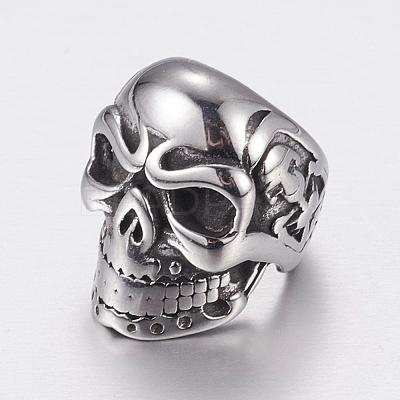 304 Stainless Steel Beads STAS-P173-135AS-1