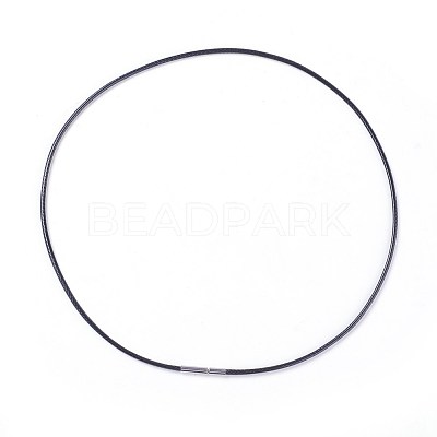 Waxed Polyester Cord Necklace Making MAK-I011-05-C-1