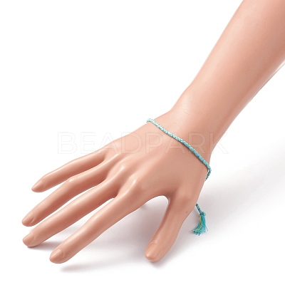 Adjustable Braided Cotton Cords Slider Bracelets Making BJEW-JB05743-1