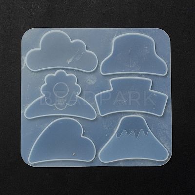 Claw Hair Clips Cabochon Silicone Molds DIY-L065-05-1