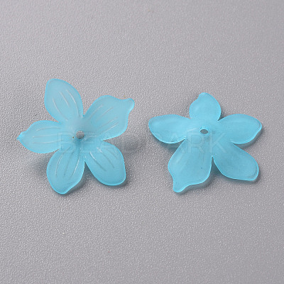 Frosted Acrylic Bead Caps MACR-S371-05A-755-1