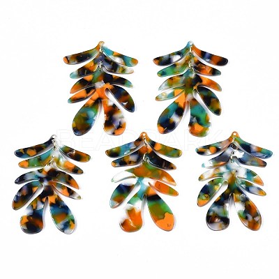 Cellulose Acetate(Resin) Big Pendants X-KY-S136-453C-1