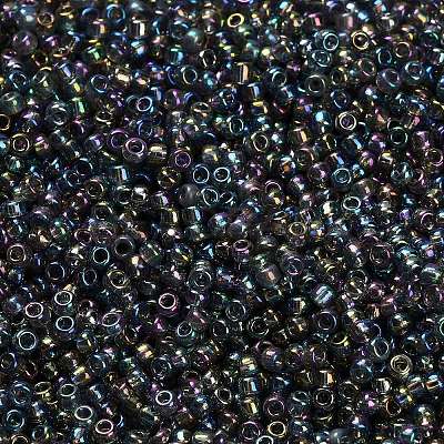 12/0 FGB Grade A Rainbow Transparent Mini Glass Seed Beads X-SEED-Q010-F556-1