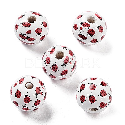 Wood European Beads WOOD-M011-02D-1