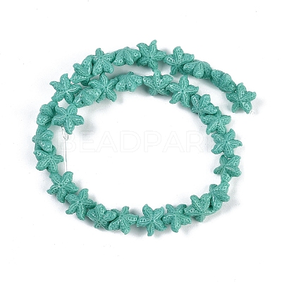 Synthetic Coral Dyed Carved Beads Strands CORA-K009-06A-05-1