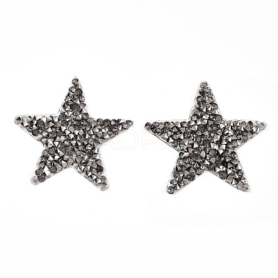 Star Glitter Hotfix Rhinestone DIY-WH0301-92A-04-1