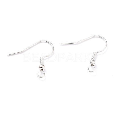 304 Stainless Steel Earring Hooks X-STAS-T031-17S-1