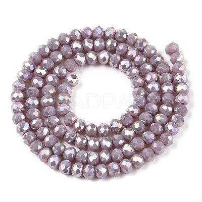 Electroplate Glass Beads Strands LS-EGLA-A044-P4mm-B13-1