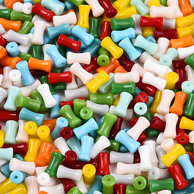 500Pcs Opaque Colours Glass Seed Beads SEED-PA0001-07-1