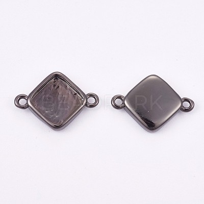 Brass Cabochon Connector Settings KK-F748-11B-1