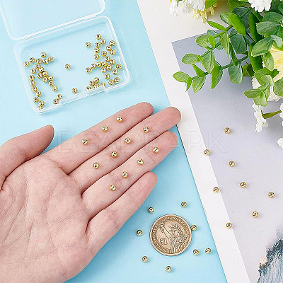 Brass Beads KK-BC0008-70-1