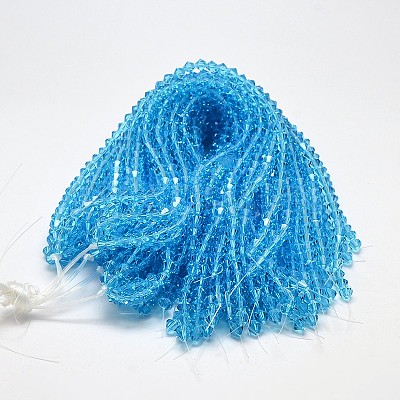 Transparent Glass Beads Strands EGLA-A039-T2mm-D19-1