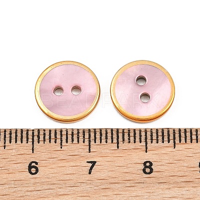 Golden Edge Naturl Black Lip Shell Button SH-CBA0ED6-01B-1