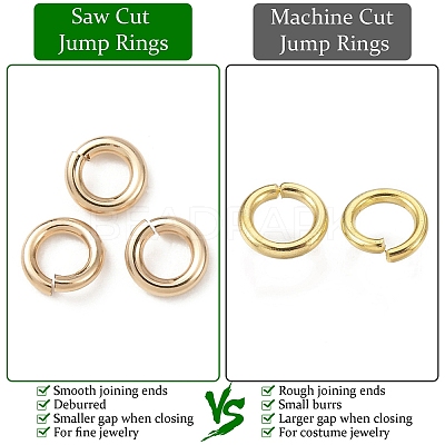 925 Sterling Silver Saw Cut Open Jump Rings STER-F036-02G-0.6x6mm-1