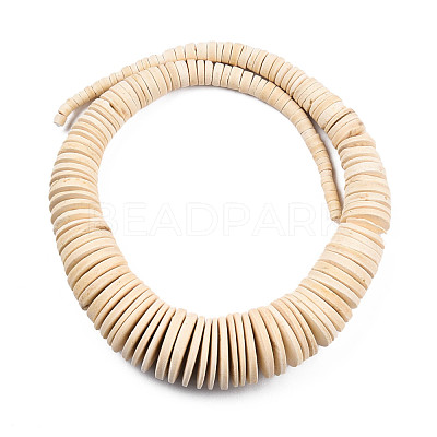 Coconut Beads Strands COCB-Q001-1-1