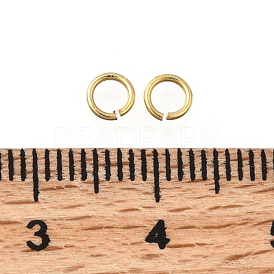 Brass Open Jump Rings KK-B147-03B-G-1