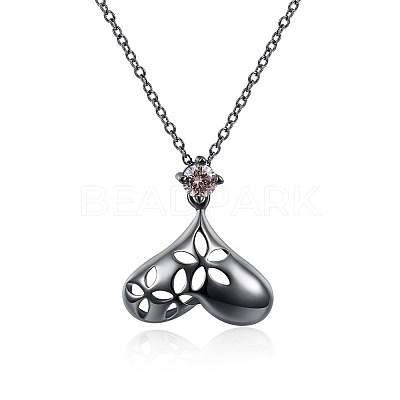 Fashion Brass Pendant Necklaces NJEW-BB34107-1