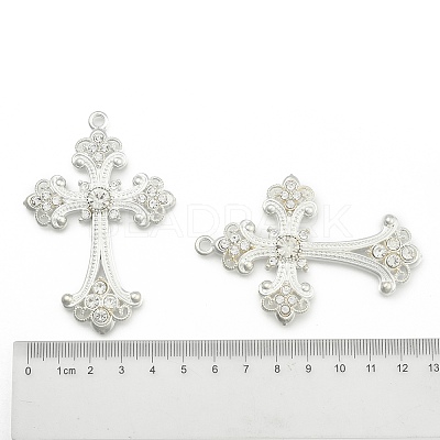 Alloy Rhinestone Cross Big Pendants LS-ALRI-1475-S-RS-1