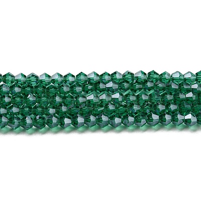 Transparent Electroplate Glass Beads Strands GLAA-F029-2mm-C10-1