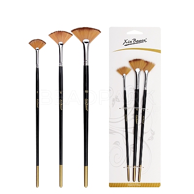 Paint Wood Fan Brushes PW-WG52625-01-1