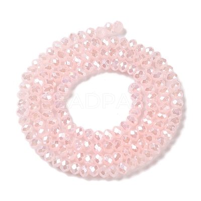 Baking Electroplate Glass Beads Strands X-DGLA-A039-J2MM-B14-1