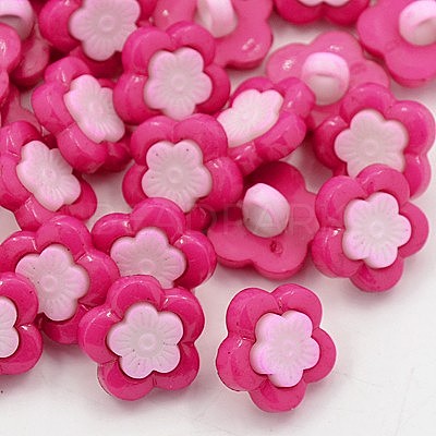 Acrylic Shank Buttons BUTT-E089-05-1