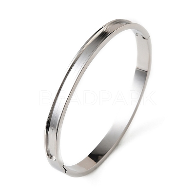 6MM 304 Stainless Steel Blank Grooved Hinged Bangle Making SA-CBA4244-02P-1