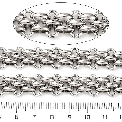 304 Stainless Steel Woven Link Chains CHS-S012-02P-1