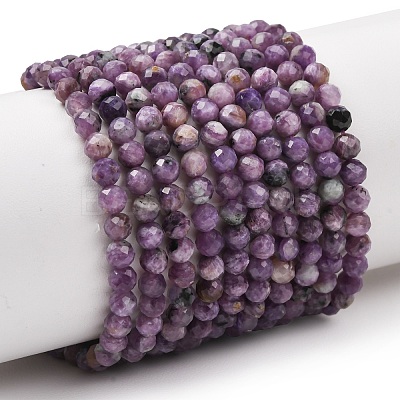 Natural Charoite Beads Strands GG-CBAA8F4-B09-4mm-A-1