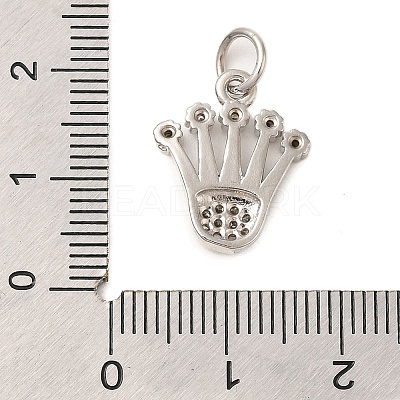 Brass Micro Pave Cubic Zirconia Pendants KK-C072-39P-1