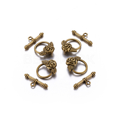 Tibetan Style Toggle Clasps LS-GLF0026Y-NF-1