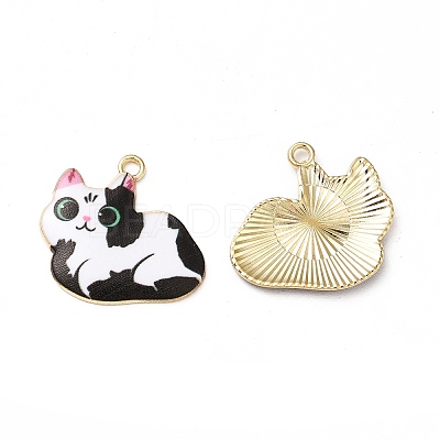 Alloy Enamel Pendants ENAM-M046-11G-E-1