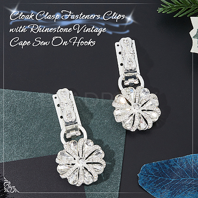 2Pcs Alloy Interlocking Clasps FIND-FH0009-63B-1