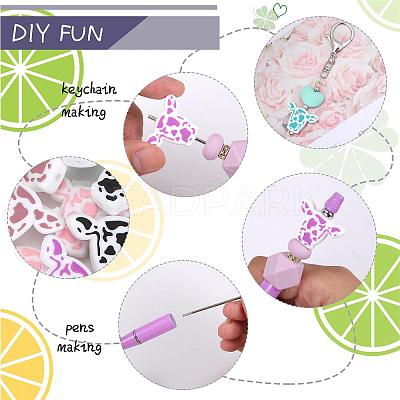 10Pcs 5 Colors Silicone Beads JX809A-1
