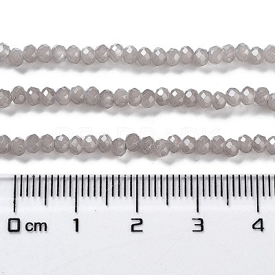 Baking Paint Imitation Jade Glass Bead Strands DGLA-A034-J2MM-A43-1