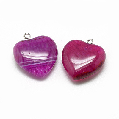 Natural Brazilian Agate Pendants G-S262-01B-1