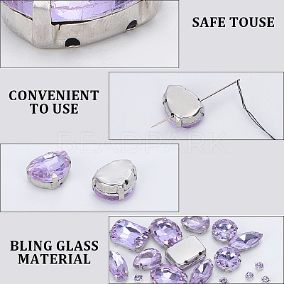 156Pcs 7 Styles Sew on Rhinestone DIY-SP0007-30G-1