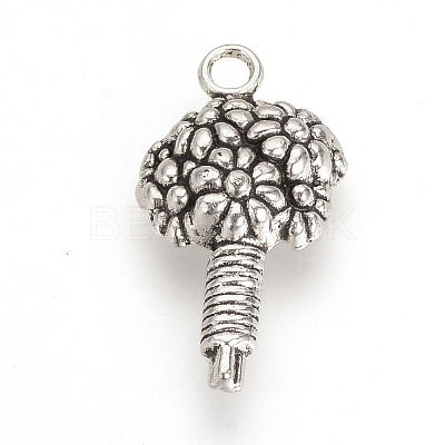 Tibetan Style Alloy Pendants TIBEP-Q064-169AS-NR-1