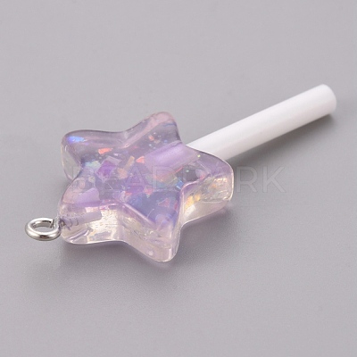 Resin Pendants RESI-K008-B01-1