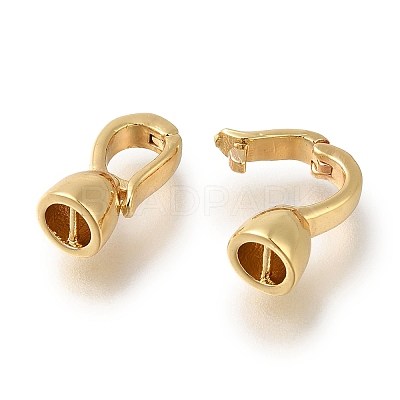 Brass Fold Over Clasps KK-H480-14G-1